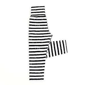 Scribble Stripe Leggings - Rts Ready To Ship