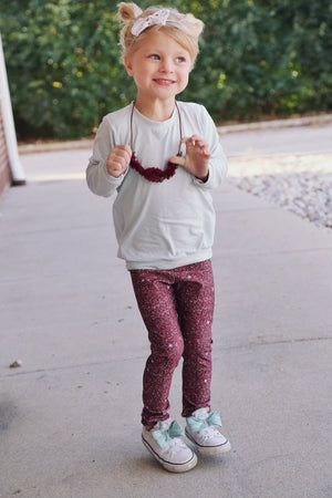 Rust Sparkle Leggings (Baby + Youth) Performance