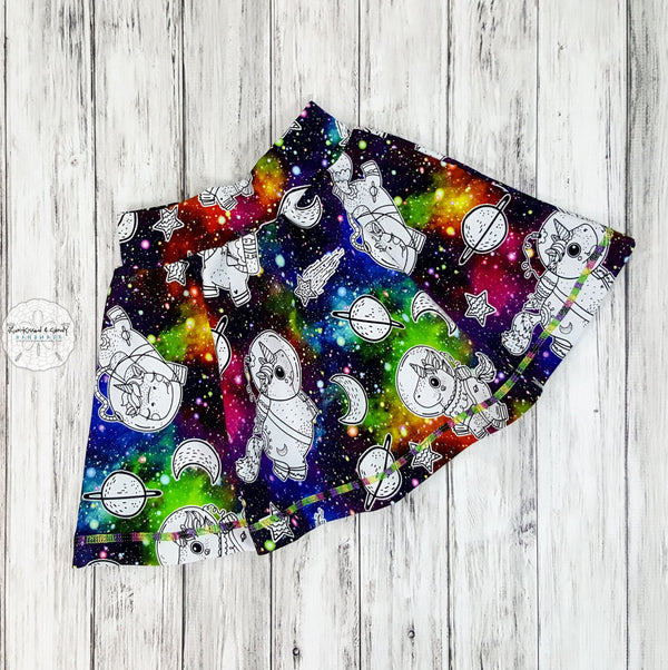 Unicorns In Space Skate Skirt Reserved Listing