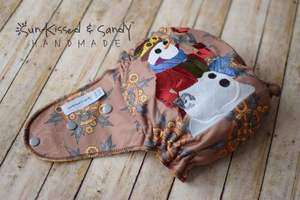 Steampunk Snowman On Clockwork Snowflakes Diaper One Size Ai2 (Rts) Diapers & Trainers