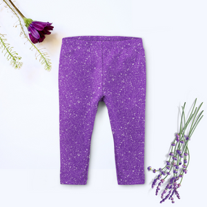 Purple Sparkle Leggings (Baby + Youth) Performance