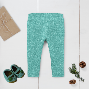 Mint Sparkle Leggings (Baby + Youth) Performance