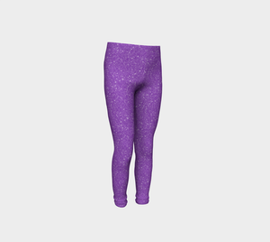 Purple Sparkle Leggings (Baby + Youth) Performance