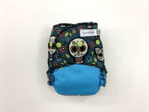 Los Gatos Calaveras Sugar Skulls On Blue Os Ai2 Plus (Rts) Diapers & Trainers